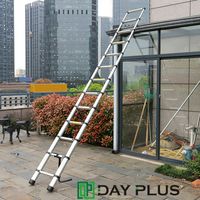 3.8m 12.5ft aluminium escamotable toit escamotable échelle d'escalade pour Loft à la maison