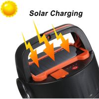 Decdeal Lanterne de Camping LED solaire, lampe suspendue Rechargeable pour tente, ouragan d'urgence en plein air