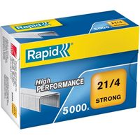 Rapid box de 5000 punti metallici 21/4 - filo zincato rinforzato - spillo de 4mm