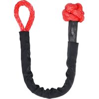 1/2' X 22 Inch (55000LBS) Soft Shackle Synthetic Road Recovery Rope Breaking Strength for Sailing SUV ATV Truck Jeep - Red
