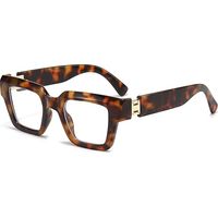 Lunettes carrées tendance pour femmes et hommes, lunettes anti-lumière bleue, monture épaisse, lunettes pour ordinateur