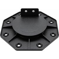 Plot réglable 18 à 30 mm pour terrasse bois et composite - support lambourde extérieur, pose facile - Coloris - Noir