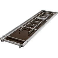 TUBESCA-COMABI - Plancher aluminium/bois à trappe avec échelle 3,00 m x 0,62 m pour échafaudage de maçon M49 - NF