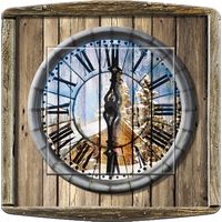 Interrupteur décoré horloge