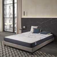Naturalex - Colchón Perfect Sleep - 140x190 cm - Viscoelástica HR, Látex Azul, Hipoalergénico - Equilibrado - 7 Zonas de Confort - Cara Verano/Invierno