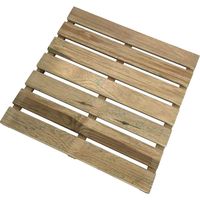 Dalle extérieure en pin imprégné 50x50 cm – Résistante aux intempéries – Pour terrasses et jardins – Épaisseur 2,8 cm – Losa Legnami
