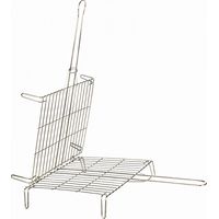 Doppelter verzinnter Grill 40x45cm Chrom 5