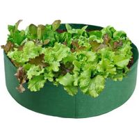 Sacs de culture pour plantes, pots ronds surélevés pour le jardin, conteneurs de plantation durables en tissu respirant pour pommes de terre, légumes et fruits, pour le jardinage et l'extérieur (vert)