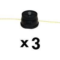3 x Fadenkopf für Rasentrimmer GT ELEC