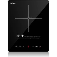 Iseasy – Plaque induction portable 2100W – 28cm – 9 niveaux de puissance – Minuteur 0-99 minutes – Protection surchauffe et sécurité enfants