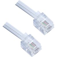 Cordon Téléphone Rj11 10m Blanc Connexion Téléphonique Fiable Et Longue Portée - Fermax