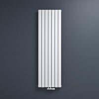 Mai & Mai Badheizkörper flach 180x54cm in Weiß Mittelanschluss Paneelheizkörper Vertikal Badheizung Einlagig aus Stahl