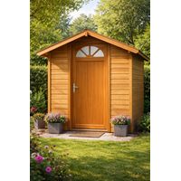 Puerta de servicio de madera con vitrina Pixos, H.215xL.90, lado derecho, GD MENUISERIES