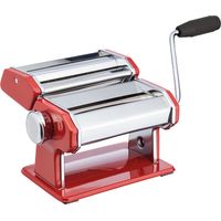 KitchenCraft World of Flavours Macchina per Pasta in Acciaio Inossidabile, Colore Rosso