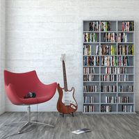 CD-Regal Jukebox, Beton, 102 x 178 cm, Vicco