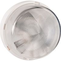 Hublot rond 70W – Diffuseur en verre trempé strié – IP 44 – Douille E27 – Montage rapide pour plafonnier ou applique murale – Sarlam