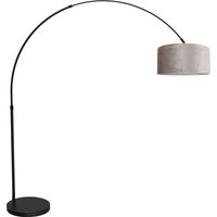 Mexlite - lampadaire - Flair - noir - métal textile - lampe