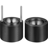 Mophorn Presse à glaçons 2,4", kit de fabrication de sphères de glace en alliage d'aluminium pour avion, moule à glaçons de 60 mm avec pince et bac d'égouttage, pour whisky, cocktail, bourbon