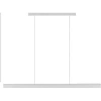 Lámpara colgante VISION, 30W, 120cm, 2 focos orientables, Sensor de mano, Regulable, blanco, Blanco cálido, regulable