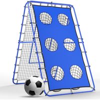 Panier de rebond pour volley-ball, 2,1 x 1,2 m – Multi-angles, réglable, appareil d'entraînement, filet de rebond avec poteaux métalliques robustes, panier de rebond pour football, volley-ball, basket