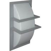 antuã wandleuchte ip65 1xe27 l.19xb.15xh.35cm metall+grauer kunststoff