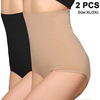 Lot de 2 gaines amincissantes pour femme, culottes gainantes taille haute, shorty sans coutures, string gainant