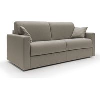 Chris Sofá cama convertible en tejido impermeable 186 cm (mat. 140x197) Taupe