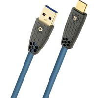 Oehlbach USB-Kabel USB-A Stecker, USB-C® Stecker 2 m Petrol Geflechtschirm D1C9562