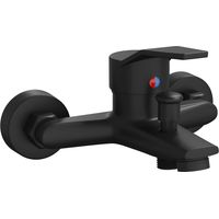 vidaXL Shower Mixer Tap Black G 1 / 2 inches