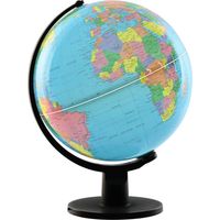 Globo Terraqueo Pvc 33X32X41 Con Luz Azul