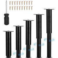 Pieds de meubles réglables - 1 set, Hauteur 18-34cm avec tournevis - Meubles