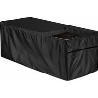 Funda protectora para caja de almacenaje de 130 x 60 x 71 cm, funda impermeable para caja de almacenaje de jardín, funda protectora para banco de almacenaje