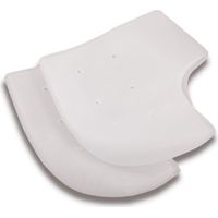 2 Paires de chaussettes en gel de silicone hydratant pour talons, chaussettes pieds fendillés, soulagement douleur, trous d'air, blanc lait