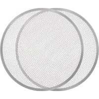 (2er-Set) Großes, perforiertes Pizza-Backblech (27,9 cm) – Professionelles Ofen-Pizzablech für schnelles und gleichmäßiges Backen – Nahtlose Aluminiumlegierung – Antihaftbeschichtung, rostfrei, BPA-fr