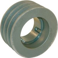 Polea para correa trapezoidal Z o SPZ de 3 ranuras y 104 mm de diámetro para casquillo Taperlock 1610 Kramp 100Z3TL