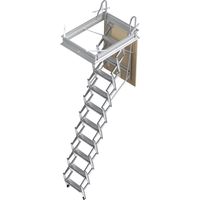 Misterstep – Escalier escamotable en métal 70 cm – Longueur 100 cm – Accès facile aux combles – Conception robuste pour durabilité