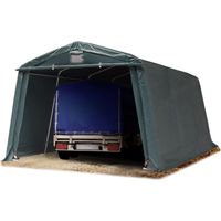 TOOLPORT Abri/Tente Garage Premium 3,3x4,7 m pour Voiture et Bateau - Toile PE 600 N imperméable vert