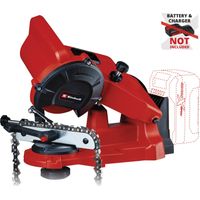 Einhell Affûteuse de chaîne de tronçonneuse sans fil GE-CS 18 Li - Solo PXC (18V, Dispositif de serrage, Livrée avec 1 meule abrasive) Livré sans Batterie ni Chargeur