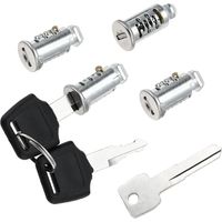 Lock Cores 4 Pack with 2 Keys, Replacement Key Cylinder for Thule Bike Rack, Roof Rack, Ski Rack, Cross Bars, Cargo Carrier, Kayak Rack & More, Compatible with All Thule Locks