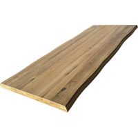 Plateau de table chêne rustique 200x80 cm – Épaisseur 40 mm – Bord naturel – Bois massif pour cuisine et bureau