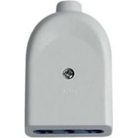 Presa elettrica volante bivalente femmina 16A E 10A bianca per cavi elettrici