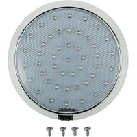 plafonnier led 12 v pour camping-car, caravane, bateau et véhicule — 46 led blanc, plastique, éclairage intérieur
