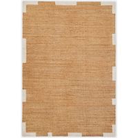 Sklum – Tapis en jute et coton 230x160 cm – Tissé à la main – Résistant à l'humidité et aux taches – Décoration intérieure chaleureuse