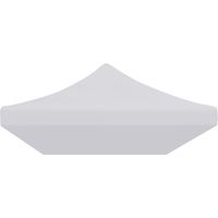 Toit de tente de réception-Toit de remplacement 3 x 6 m Blanc