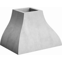 Chimenea Gris para Barbacoa de Obra 74x50x50 cm Turbina de Aire para Salida de Humos
