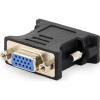 Gembird D-Sub a 15 pin (DB-15) Femmina DVI Maschio Nero