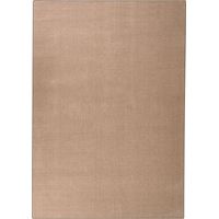 Beliani Shaggy Rug Dark Beige 160 x 230 cm Modern Area Machine-Tufted Fabric, Scandinavian, Tufted, Pile Height 2 cm, Anti-Slip, Rectangular, 100% Polyester, Solid DEMRE