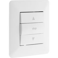Zenitech – Commande volet roulant encastrable ARTEZO blanc – Installation sur boîte standard – Réglage millimétrique – Puissance max 2300W sous 230V