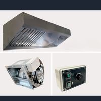 Pack HOTTE COMPACT ECO 1 à 2 m hotte + moteur + variateur 220v L 1 mètre