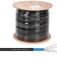 Vultech Matassa LAN CAT 5E UTP 24AWG PE LSZH per esterno 100 metri colore nero